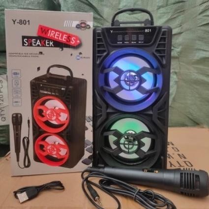 cod promo murah paket diskon% Promo Speaker KARAOKE XTM 2258 / Y 801 Speaker Bluetooth BONUS MIC Kua