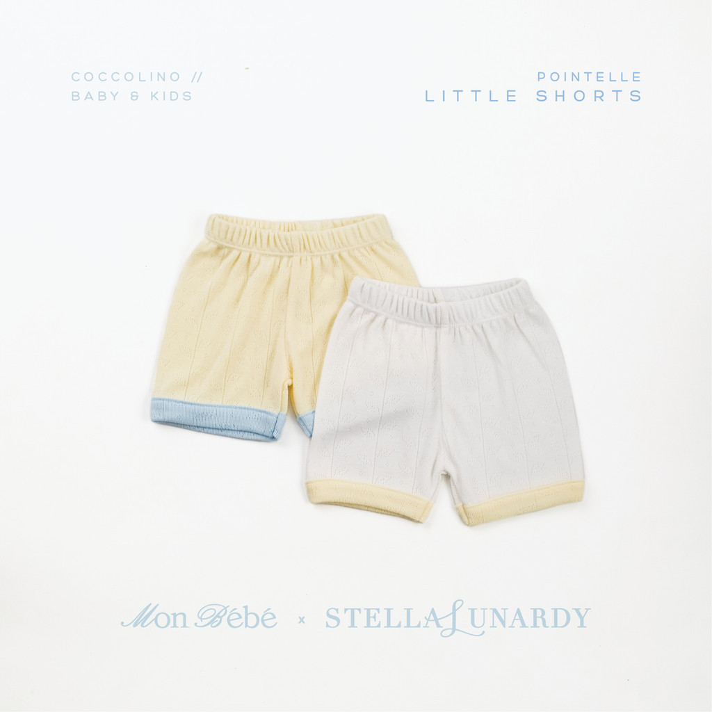CALIOGRI.SHOP Mon Bébé x Stella Lunardy - Coccolino Baby & Kids POINTELLE Little Shorts Pack / Baju 