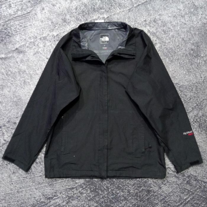 Jaket outdoor gunung HYVENT ALPHA hitam waterproof bagus size M