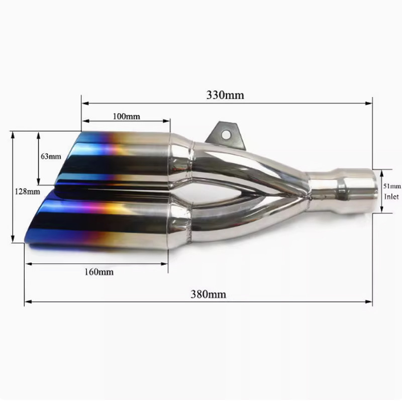 For Honda NC700 NC700X NC700S NC750 NC750X NC750S 2012 - 2023 Motorcycle Exhaust Escape Middle Link 