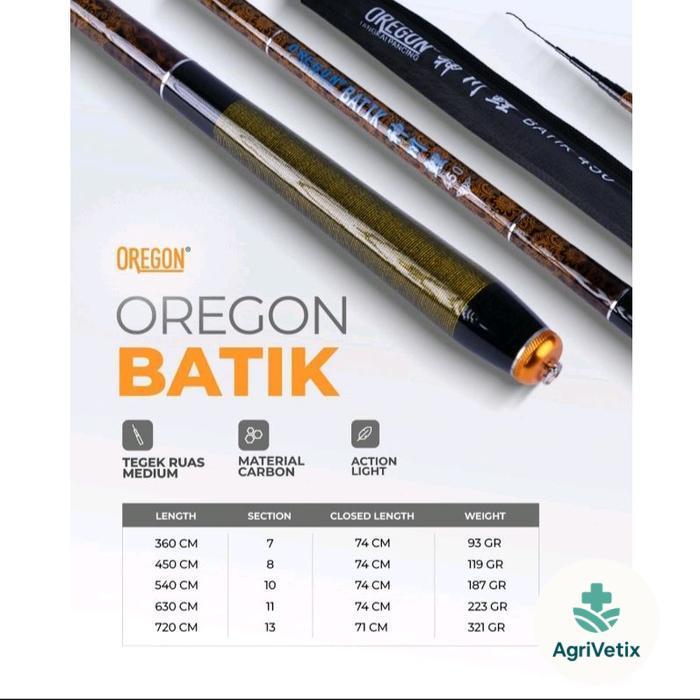 Tegek Oregon Batik 360 450 joran pancing tegek cutit murah berkualitas - 360