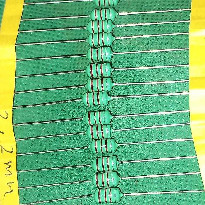 induktor 2.2mh 1 W 1watt 1W original inductor 2,2mh uh induktor 2m2 2.2m 2,2m merah merah emas perak