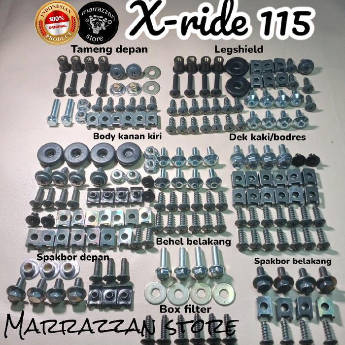 Baut body motor X ride fullset body fullbody