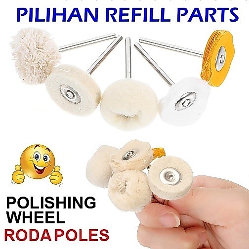 Mata Bor Kain Poles / Mini Drill Wol Poles / Mata Tuner Mini Grinder Kain Wol Dremel Rotary Gosok As