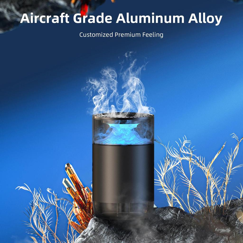 New Smart Car Air Aromatherapy ffuser Car Air Freshener(Smoke bomb) Mist Maker Colorful Lights humif