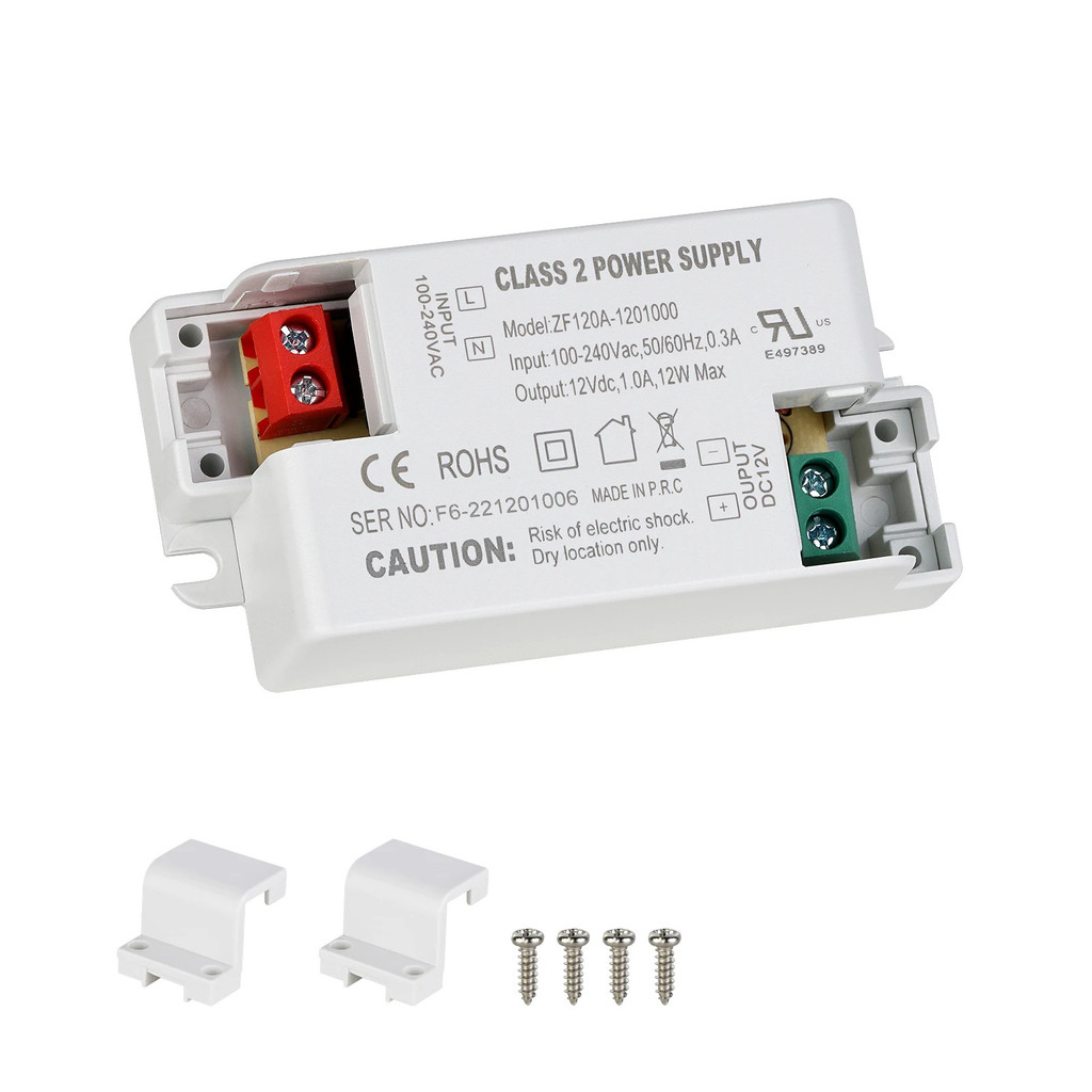 Trafo Driver LED Power Supply 100V 240V AC ke 12V 24V DC untuk Lampu Strip LED Proyek LED Tegangan K