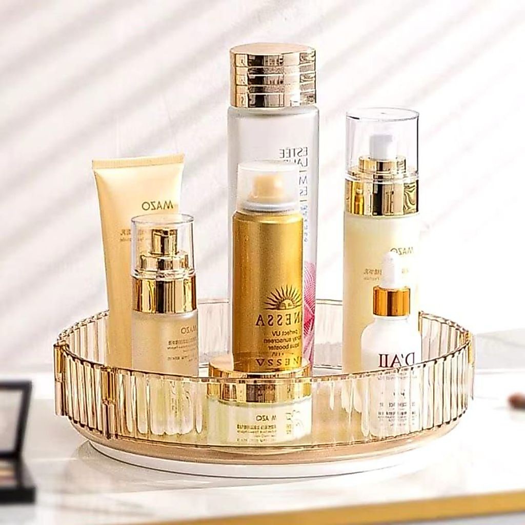 RAK PUTAR AKRILIK TANPA GAGANG/ RAK AKRILIK/ RAK KOSMETIK/RAK MAKEUP