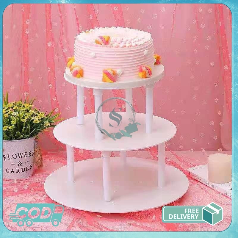Cake Stand Bulat 3 Susun Cupcake Stand Cake Tier