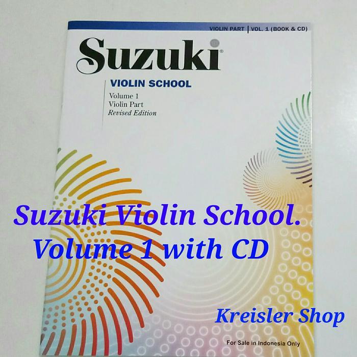 Buku biola violin Suzuki 1 Edisi bilingual Inggris Indonesia Susuki violin Buku belajar biola - Vol 