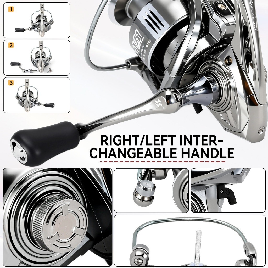 Sougayilang Fishing Reel Max Drag 20KG Saltwater