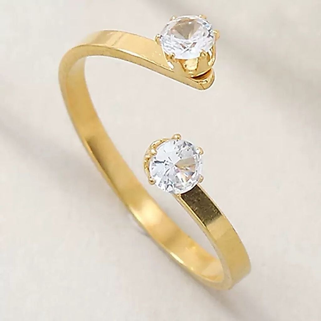 Cincin permata spiral cantik titanium asli