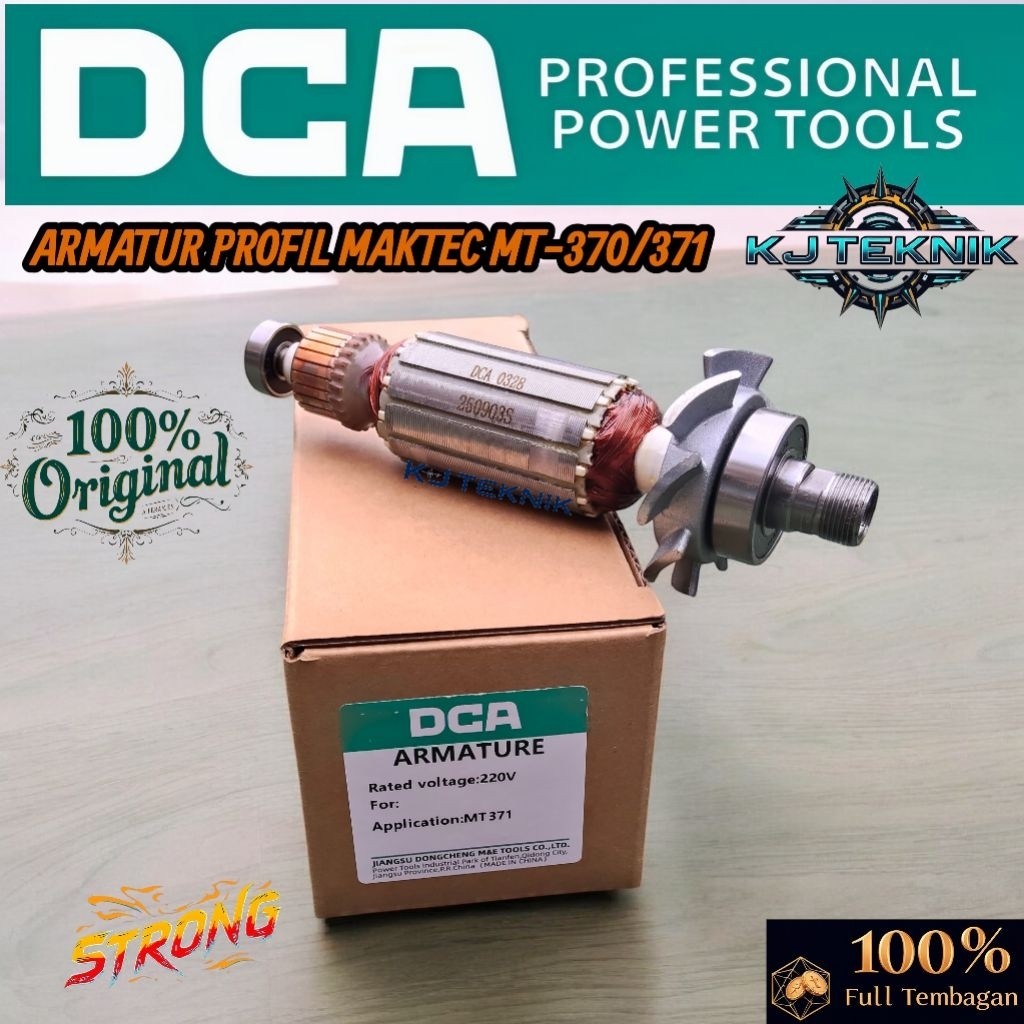 RETBO.ID DCA Armature PROFIL Maktec MT370/371 Angker Dinamo Mesin Trimer Router Profil Maktec