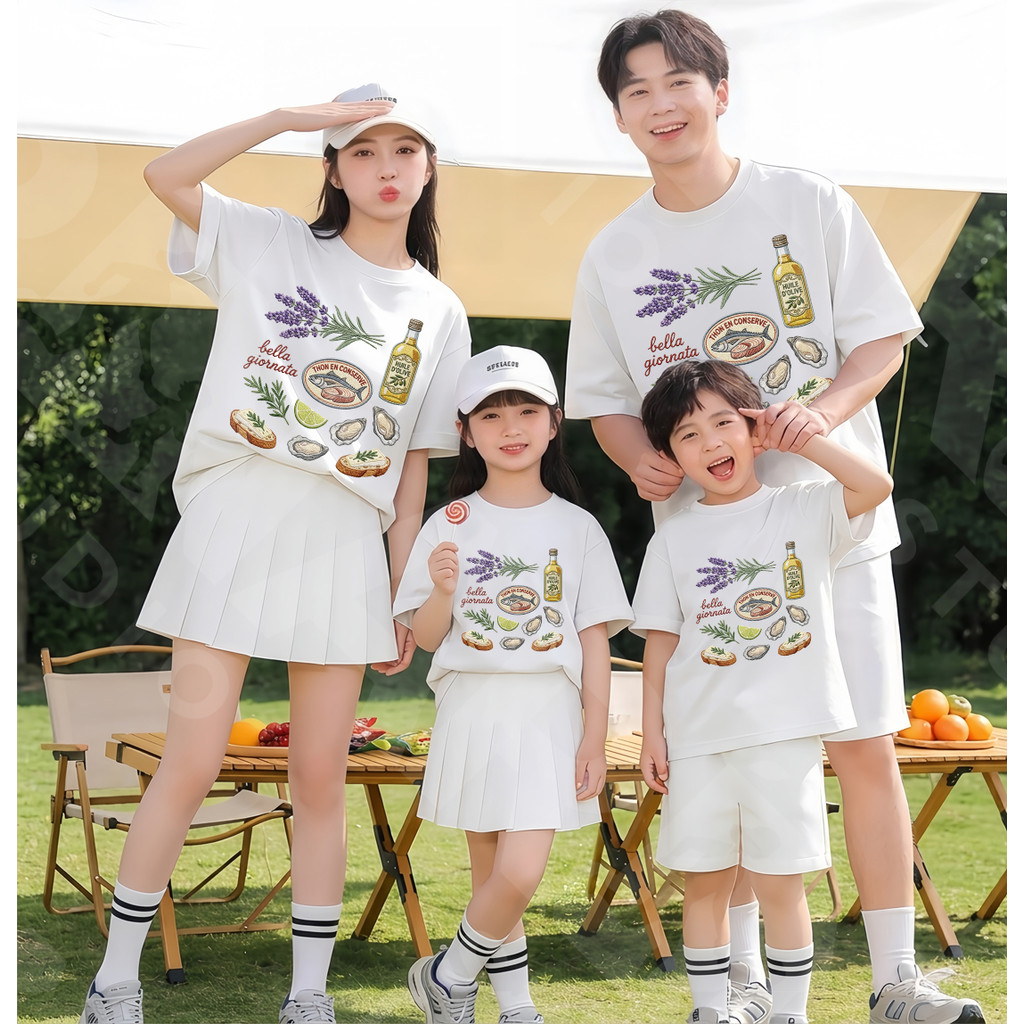 COD RINA STUDIO | Kaos Keluarga Model Terbaru 2026Kaos olive lavender bella giornata santai