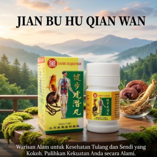 BPOM asli  Ready  Jian Bu Huqian Wan Jianbu Huqian Wan - Obat Rematik dan Asam Urat