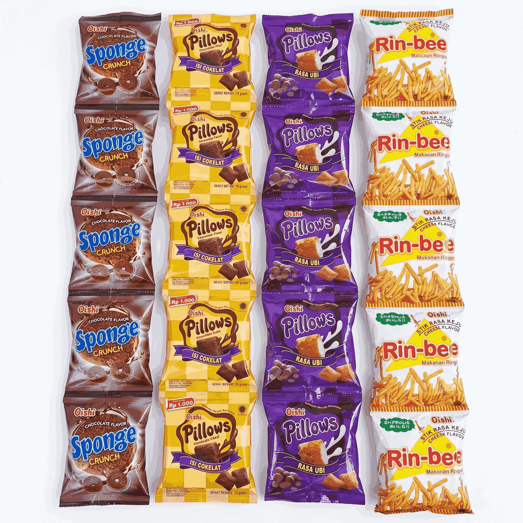 Snack Renceng Oishi Isi 10 Pcs | Snack Murah Grosir