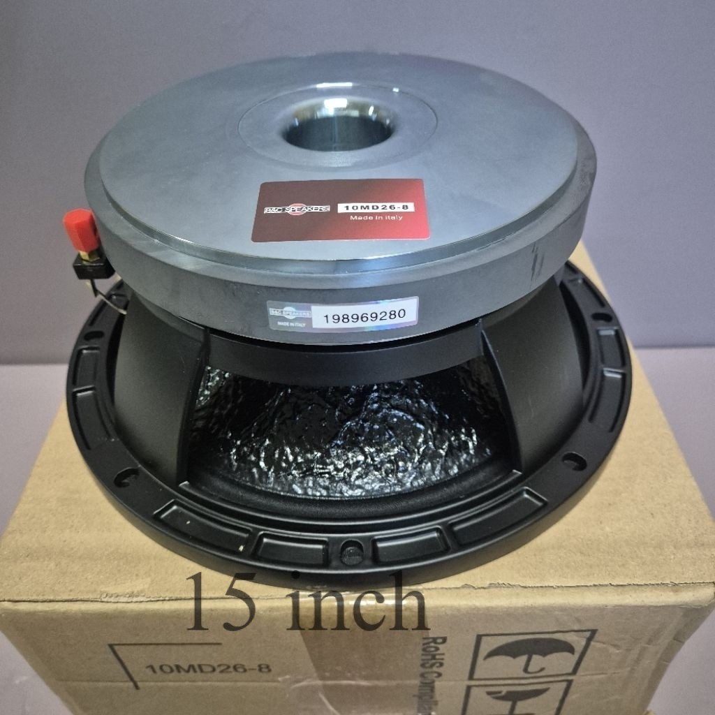 KOMPONEN SPEAKER B&C MD26/ MD26  INCH MID