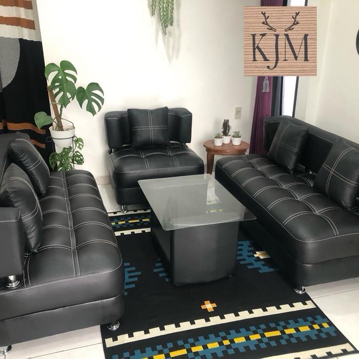 Sofa Minimalis KJM Jasmin Tiger - Hitam