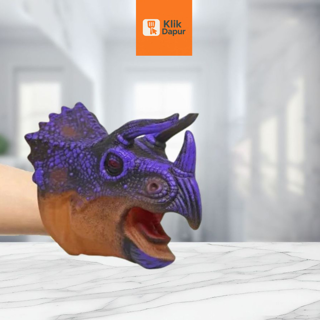 KLIKDAPUR - (AR 767) Mainan Boneka Tangan Kepala Dino Cula
