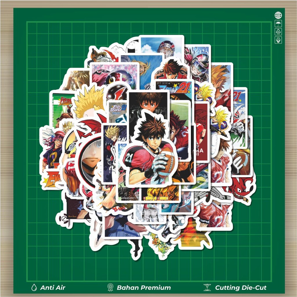 

HOT 50 PCS Stiker Anime Eyeshield 21Character Mix 1 Stiker Fashion Cars Decal Dingin Kartu Album Custom Vinyl Anti Air- Sticker Aesthetic Buku Journal Koper Casing HP Tablet Laptop Helm Motor Botol Minum