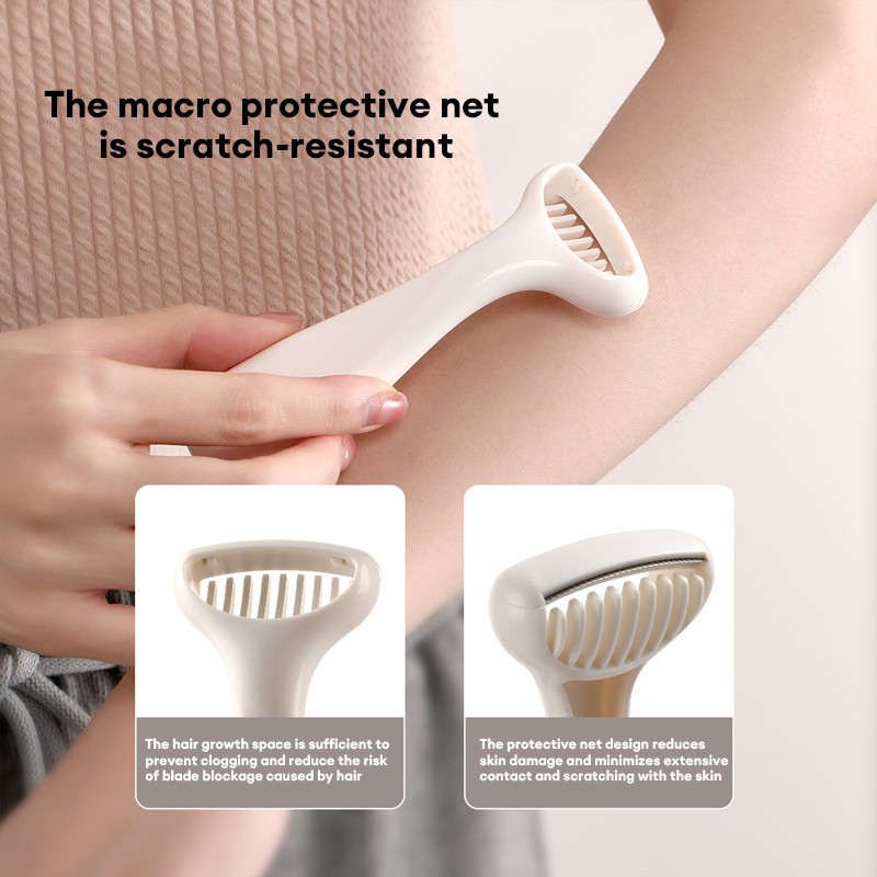 [COD]Alat Cukur Ketiak Alat Cukur Wanita Manual Portabel Pisau Penghilang Bulu-GY