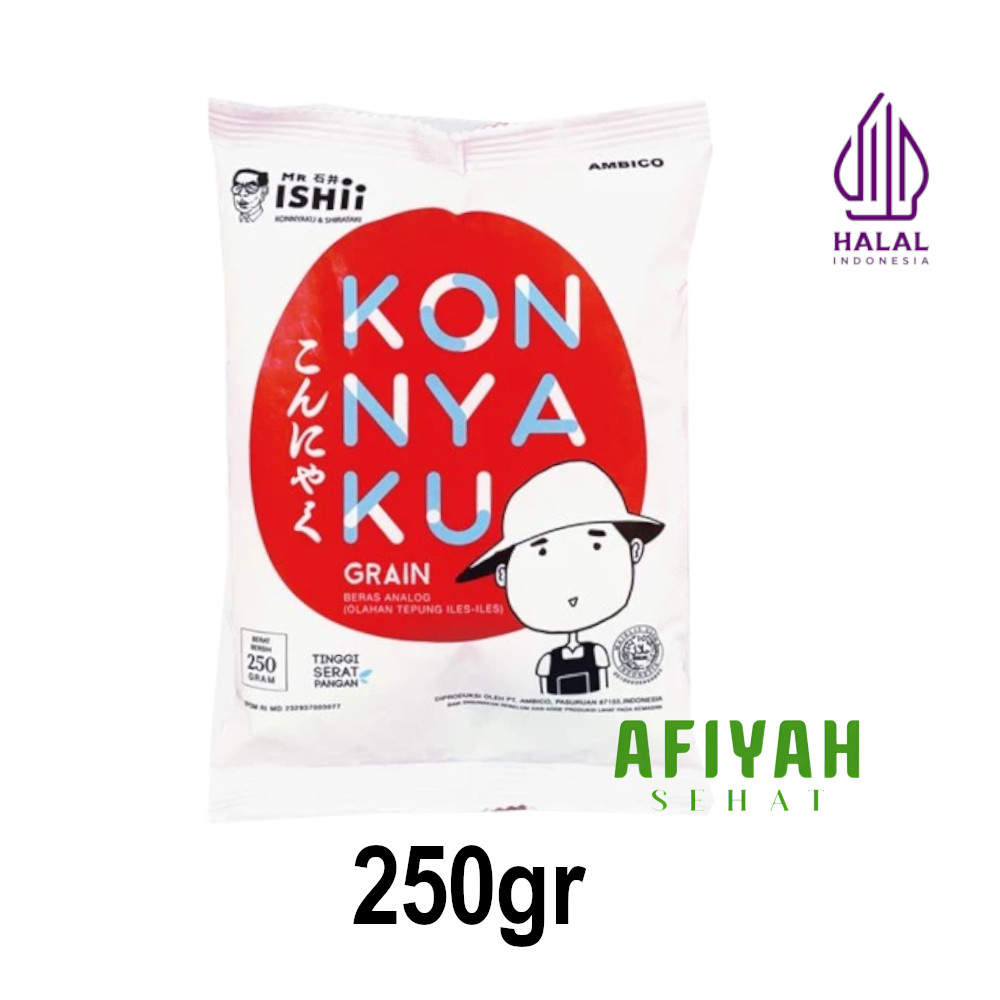 

MR. ISHII Beras Konnyaku Grain 250 gr Shirataki Rice Rendah Kalori Tinggi Serat Nasi Diet Sehat