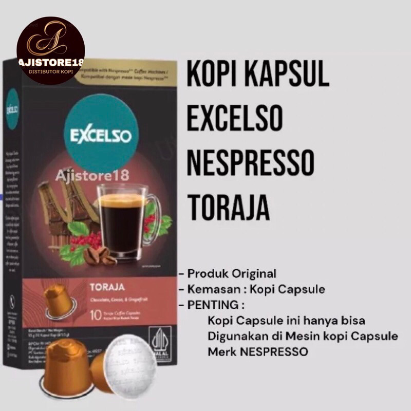 

JAMIN MURAH !!!Kopi Kapsul Excelso Nespresso- TORAJA(BISA LANGSUNG ORDER)