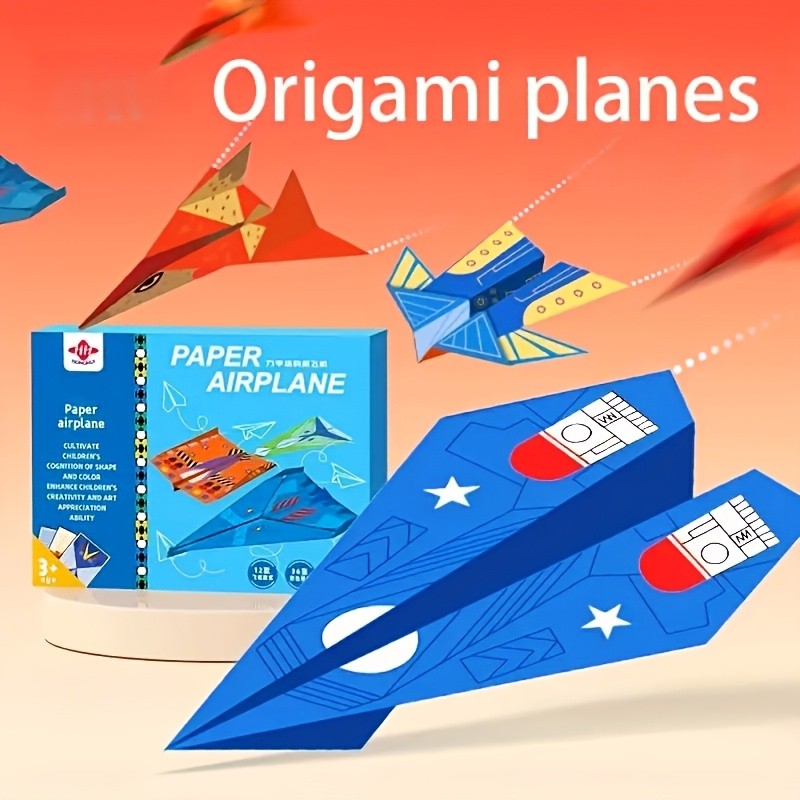 

36pcs of Colored Paper - Handcrafted Creative Airplane Origami, 3D Origami Manual Y, The Best Holiday and Birthday Gifts