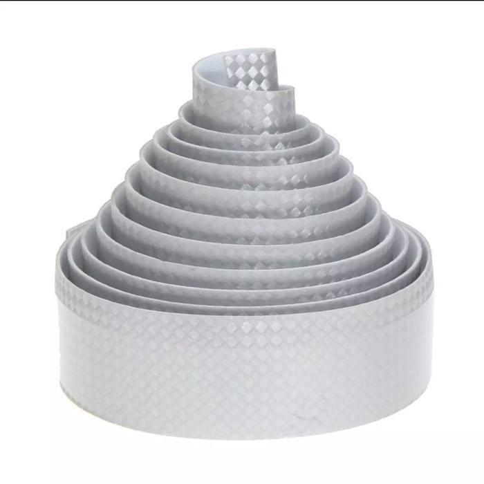 READYY Bar Tape Handlebar Roadbike / Blebet Stang Sepeda Balap - Motif Carbon - Silver