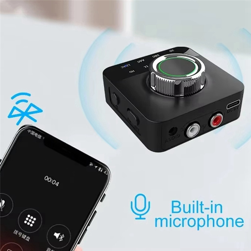 AT12 MR230PRO Hi-Res HD Bluetooth Audio Receiver Op Amp 3D Wireless Speaker Adapter 3.5Mm Output
