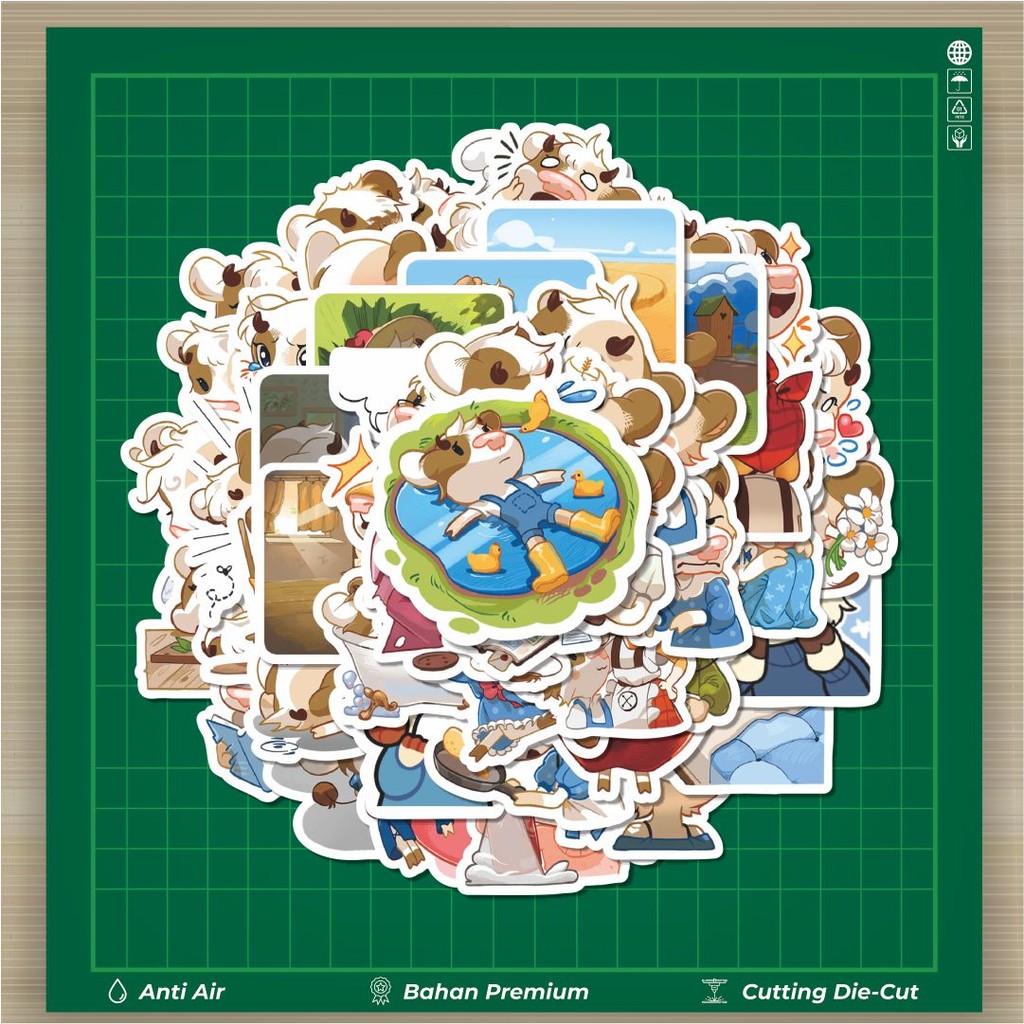 

HOT 50 PCS Stiker Kartun Funny Little Cow Stiker Fashion Cars Decal Dingin Kartu Album Custom Vinyl Anti Air- Sticker Aesthetic Buku Journal Koper Casing HP Tablet Laptop Helm Motor Botol Minum