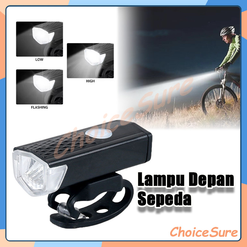 Lampu depan sepeda usb/Lampu Depan Sepeda LED/Lampu Sepeda Kelap Kelip