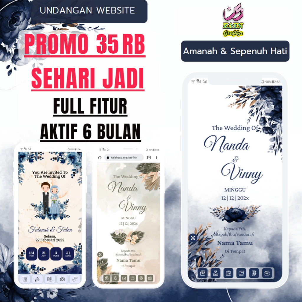 

Undangan Digital Website Pernikahan Custom Undangan Online Undangan Website