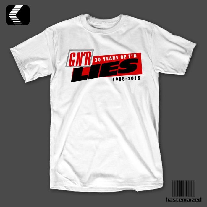 (COD) Kaos Band - GUN'S N ROSES - 30 YEARS OF LIES - GNR (BACKPRINT)