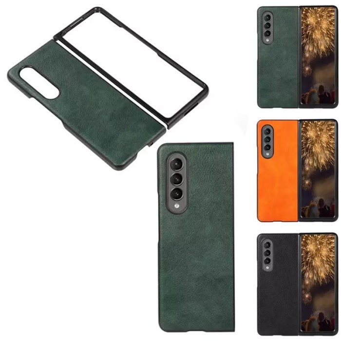Casing Samsung Galaxy Z Fold 3 Hard Case Motif Kulit Jeruk Elegan