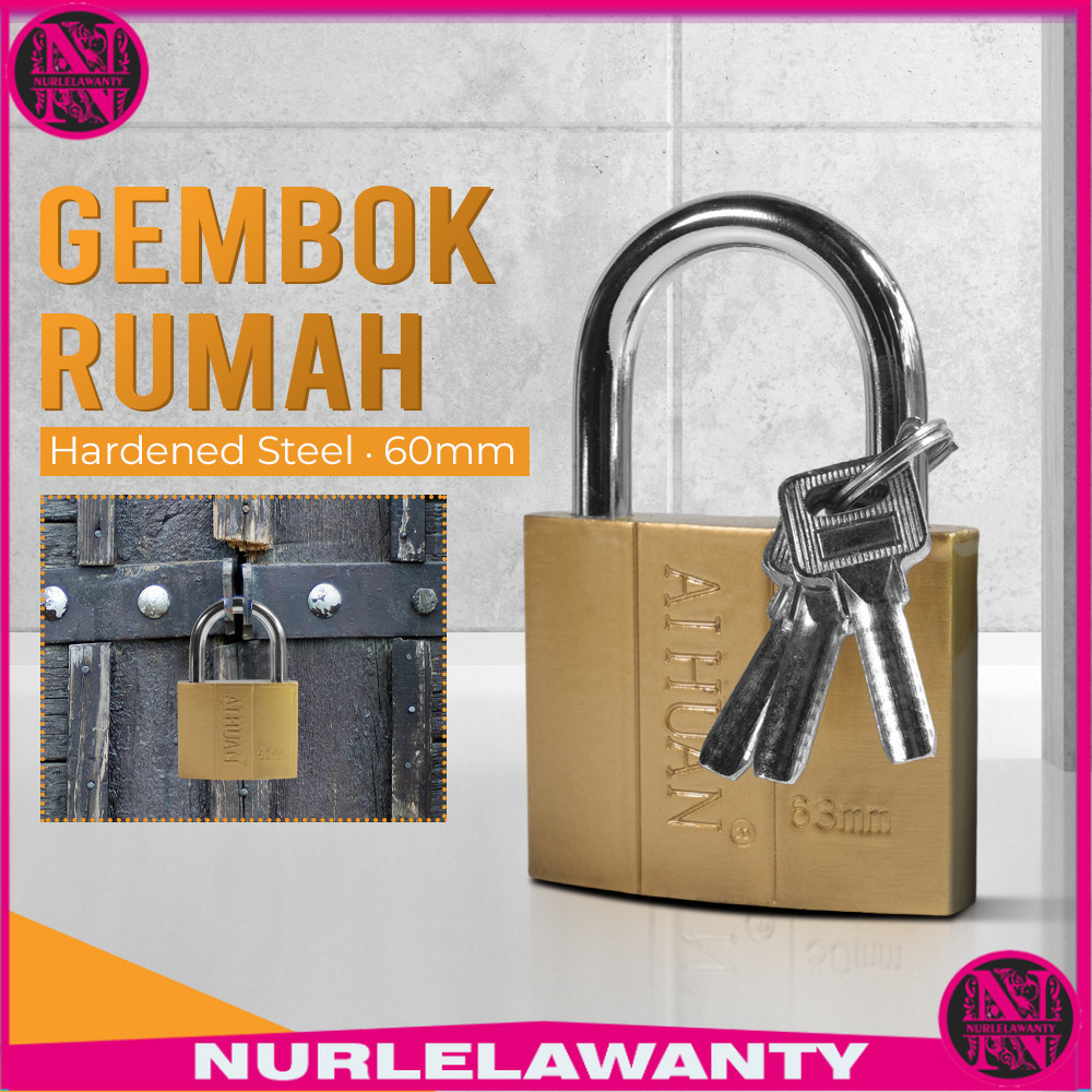

- SHIHUAN Gembok Rumah Anti Maling House Padlock Hardened Steel - IDP -