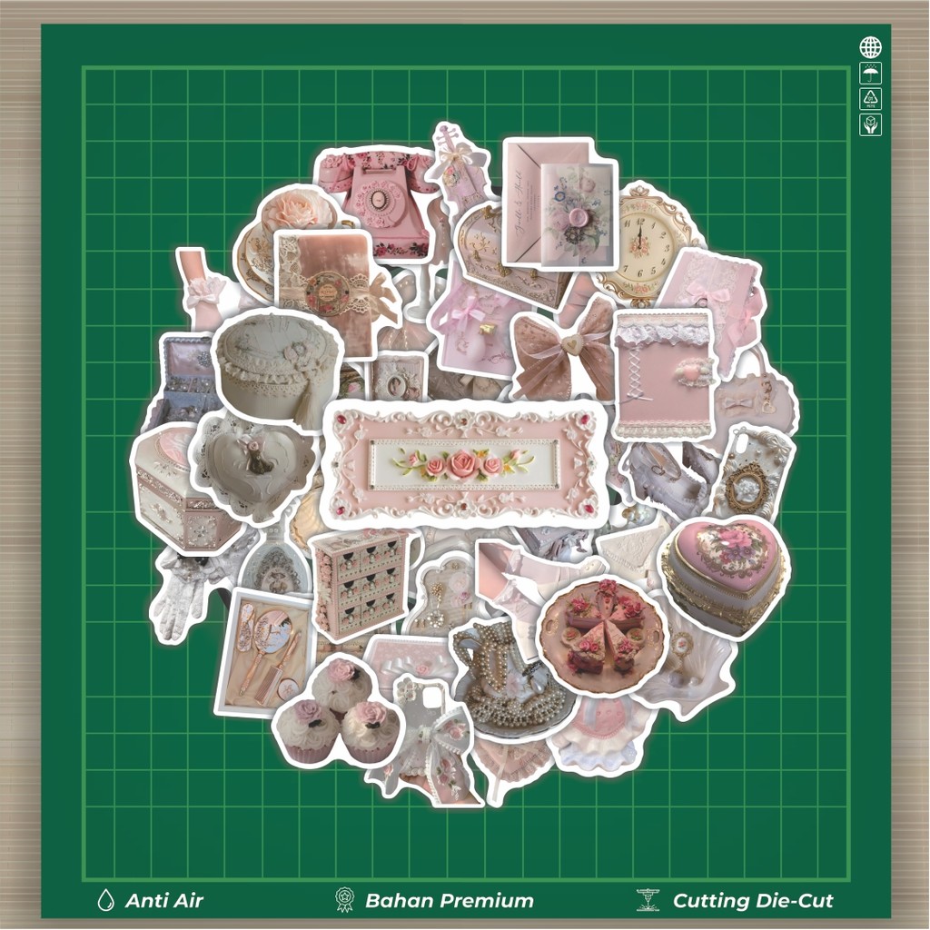 

Stiker Cutting Pack Stiker Soft Pastel Vintage Isi 100Pcs Series Aesthetic Lucu Keren Untuk Koper Bahan Vynil