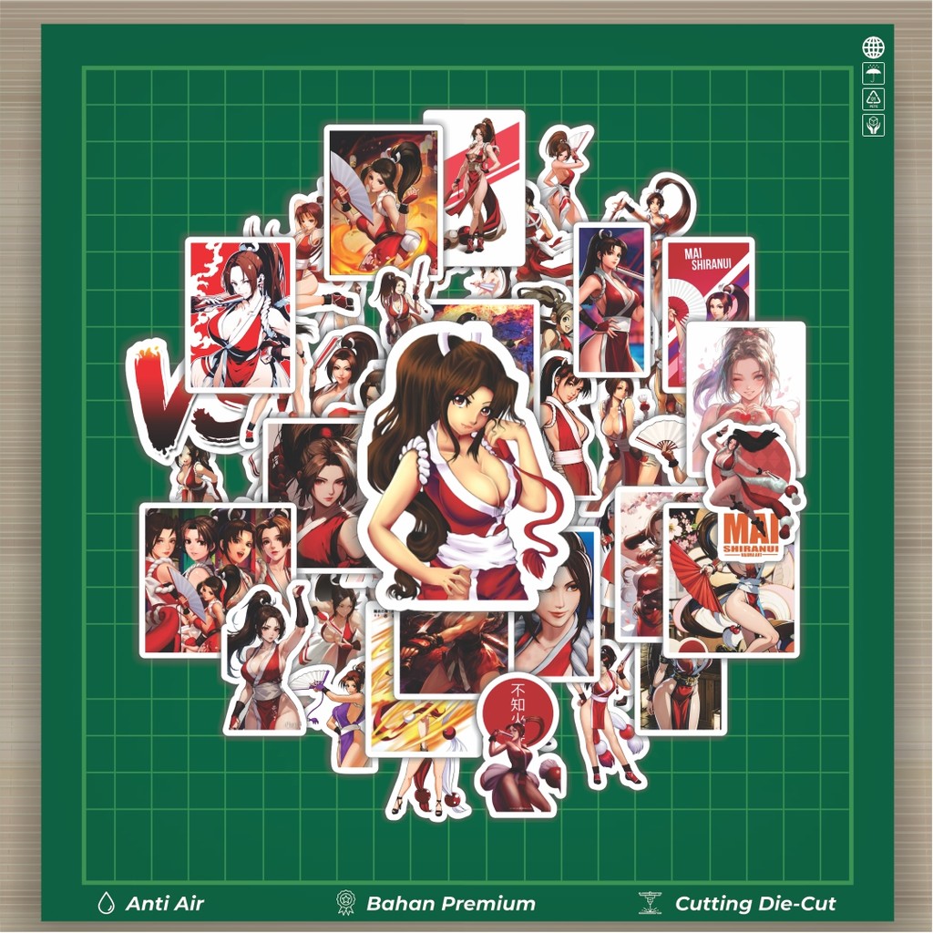 

HOT 50 PCS STIKER Stiker Game Series King Of Fighter Mai Shiranui Mix Stiker Fashion Cars Decal Dingin Kartu Album Custom Vinyl Anti Air- Sticker Aesthetic Buku Journal Koper Casing HP Tablet Laptop Helm Motor Botol Minum