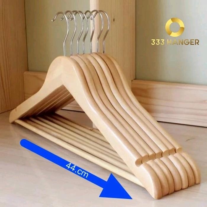 

Terlaris!!! Hanger Kayu Palang Natural Dewasa (1 Lusin) - -, -