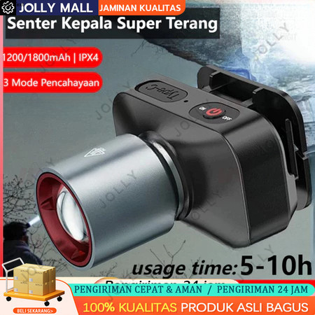 AOKI SENTER KEPALA LED ZOOM AK-3685A & AK-3686K 60W / CAHAYA SUPER TERANG / JARAK JAUH LASER / @AOKI