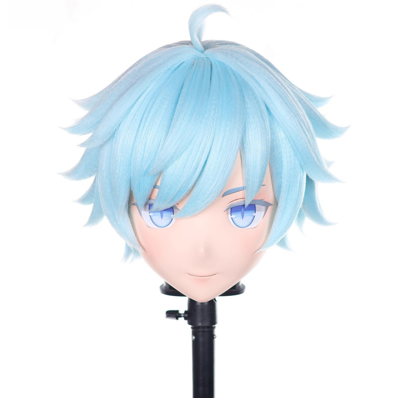 Full headband lockHandmade Customize Doll Cartoon Character Kig Cosplay Kigurumi Mask Resin Japanese