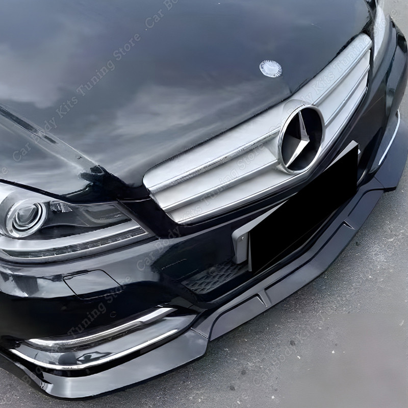Car Front Bumper Splitter Lip For Mercedes Benz W204 S204 Facelift C180 C200 C260 C300 C204 C250 C22