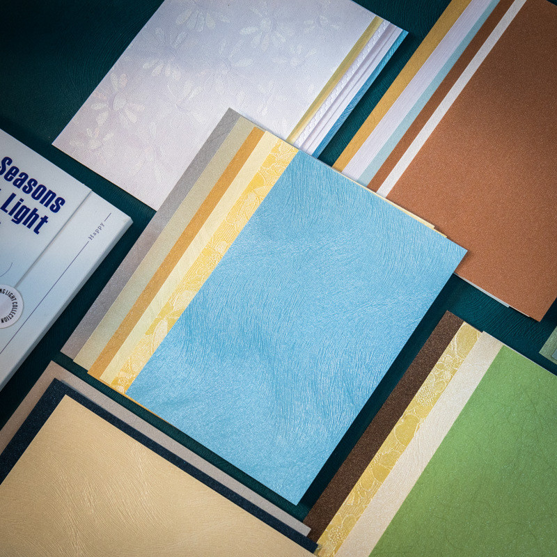 

Background Paper Set - 20pcs Glimmery Foundation Sheets for Creative Scrapbooking