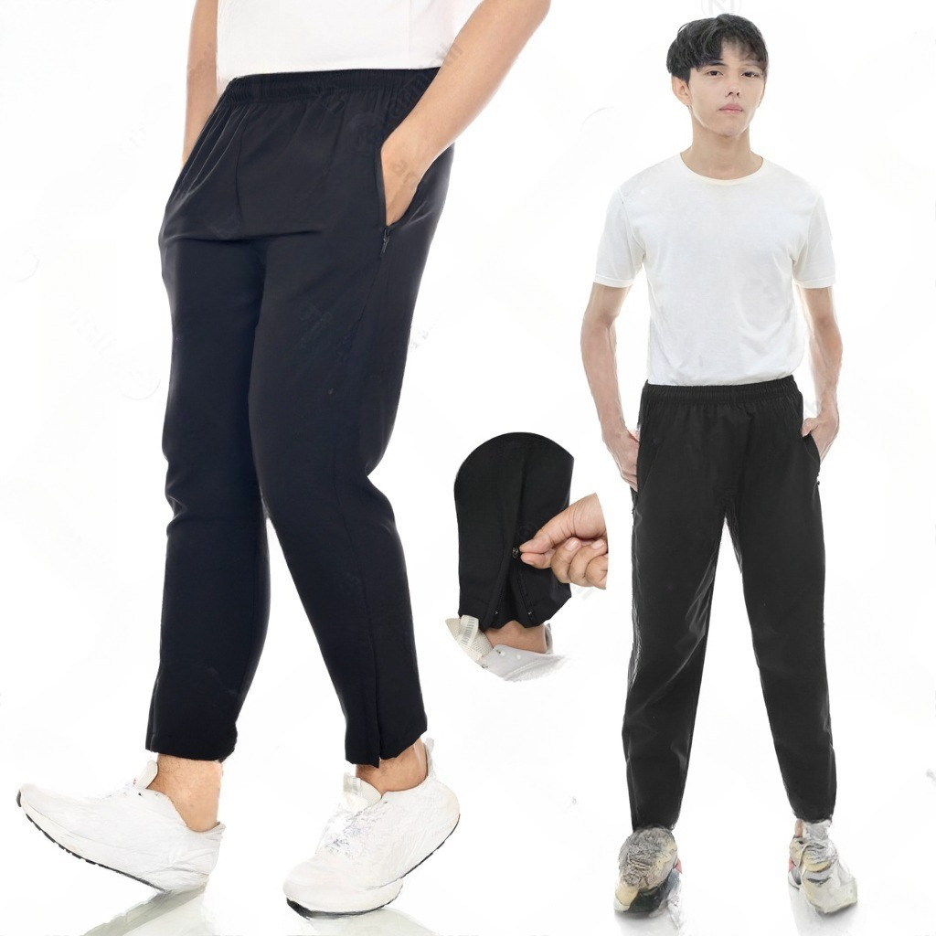 Armisth - Celana Training Parasut Micro Pria Stretch / Celana Olahraga Pria Standar dan Jumbo