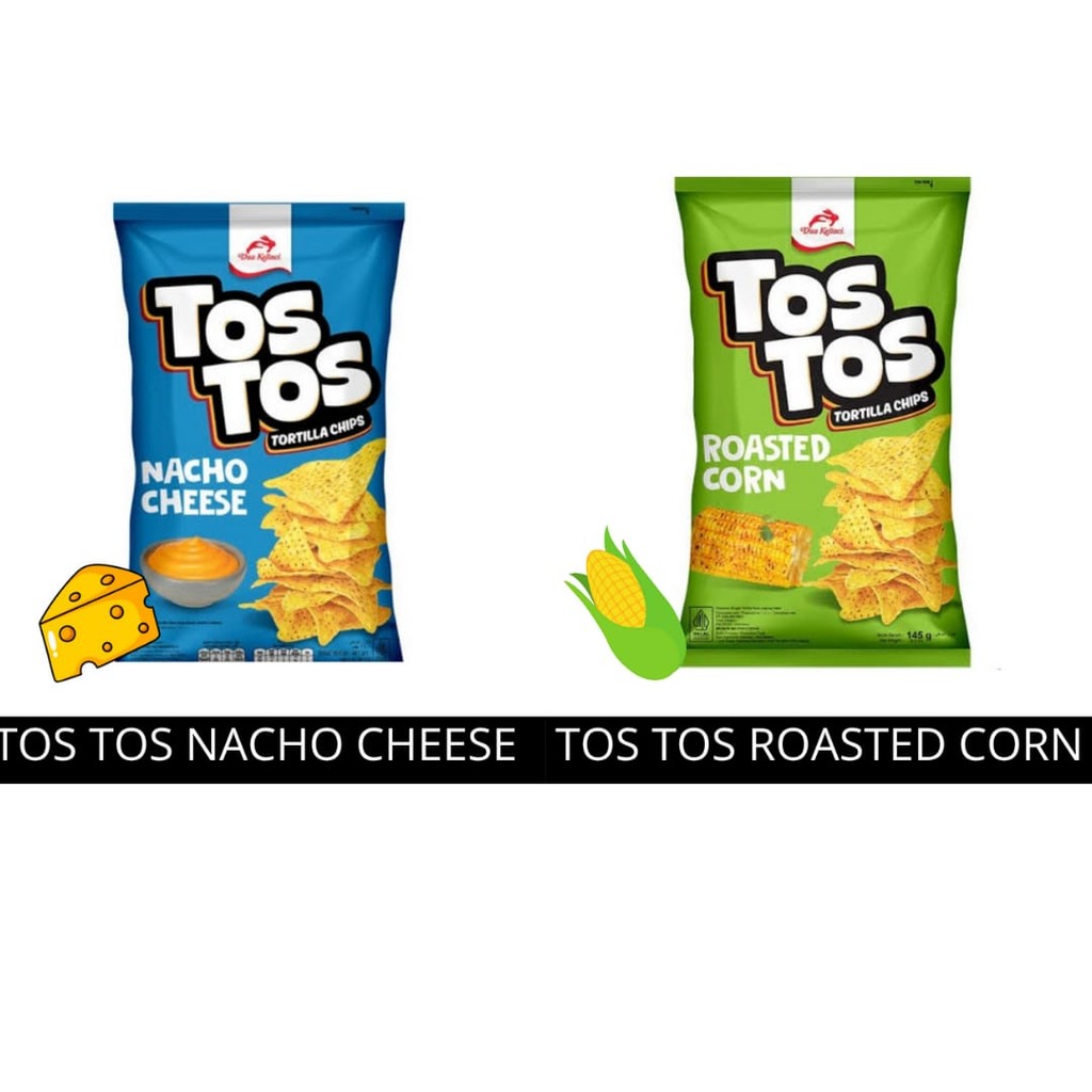 

Tos Tos Tortila Chips Snacks Dua Kelinci 140 gr