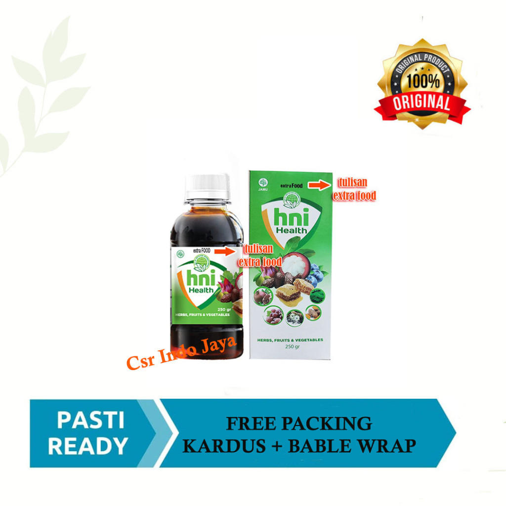 

MADU HNI HEALTH Extra Food HPAI Makanan Suplemen