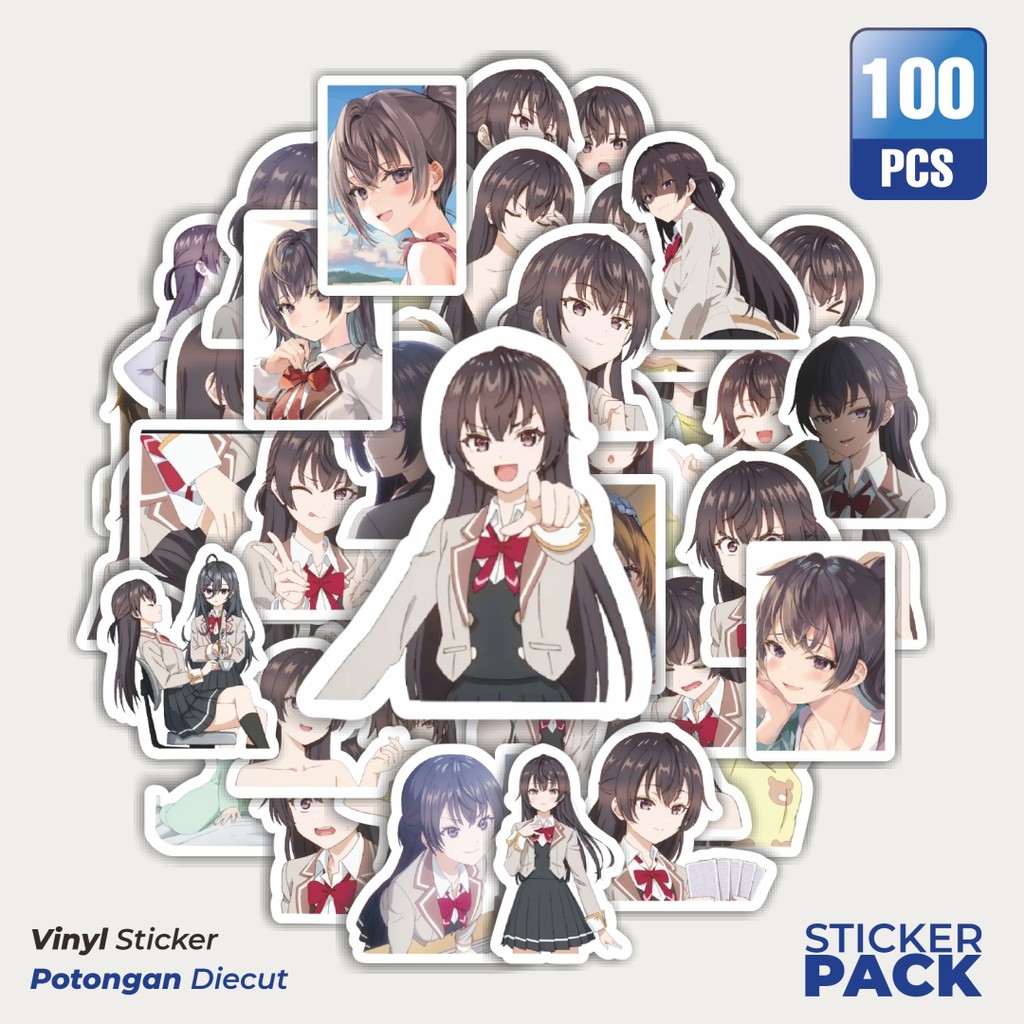 

Terbaru! 50 pcs Stiker Kartun Funny Yuki Suou Dekorasi Lucu Kreatif untuk Notebook, Skateboard, HP