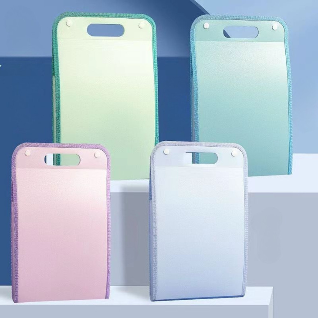 

New DECORRY (TD01) Tas File Dokumen Handle Warna Transparan / Tas File 13 Sekat Map / Folder Map Polos Anti Air / Tas Dokumen A4 Isi 13 SekatPremium