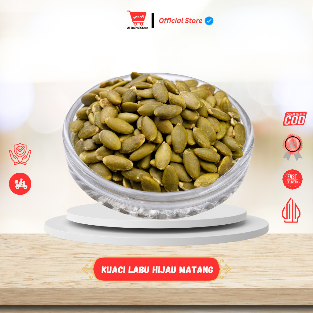 

Kuaci Labu Hijau Matang – Camilan Renyah, Sehat, & Bergizi From Raimi Mart