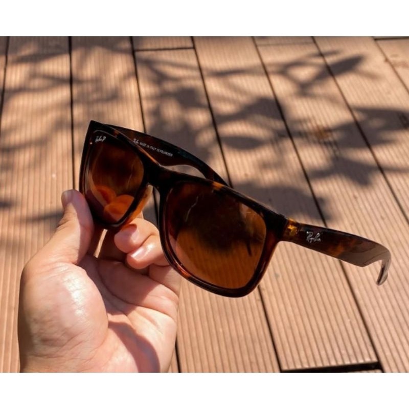 kacamata hitam RAYBAN justin RB4165 polarized original
