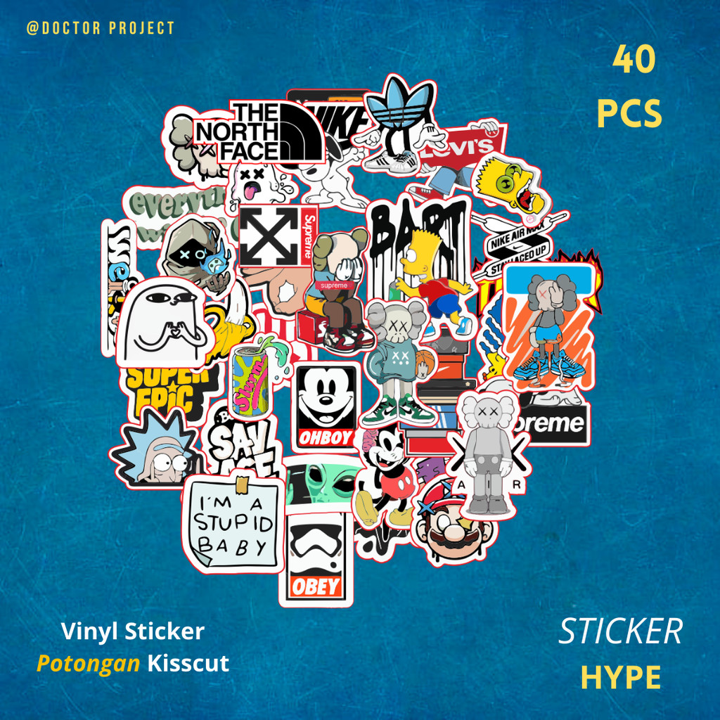 

40 pcs Stiker AESTHETIC Pack | Anti Air Anti Luntur | Stiker Aesthetic Helm Stiker Laptop Stiker HP